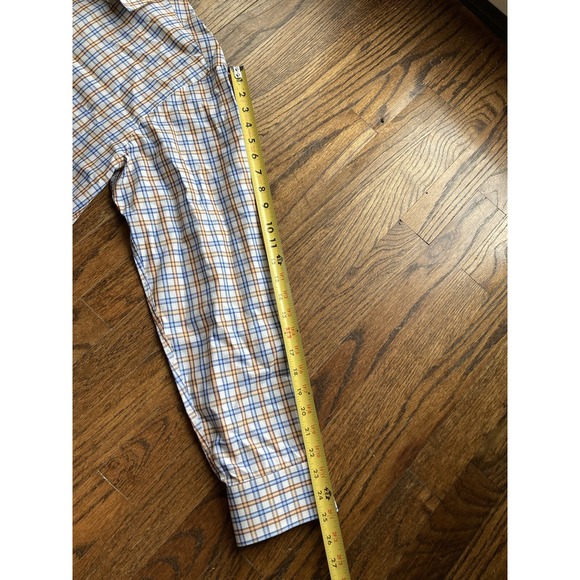Paul & Shark Yachting Shirt Long Sleeve Button Up Plaid Sz Medium Made In Italy - Picture 7 of 11